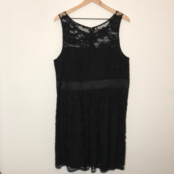 Modcloth Dresses & Skirts - BB Dakota Modcloth Black Lace Mini Dress Size 18 Classic Little Black Dress
